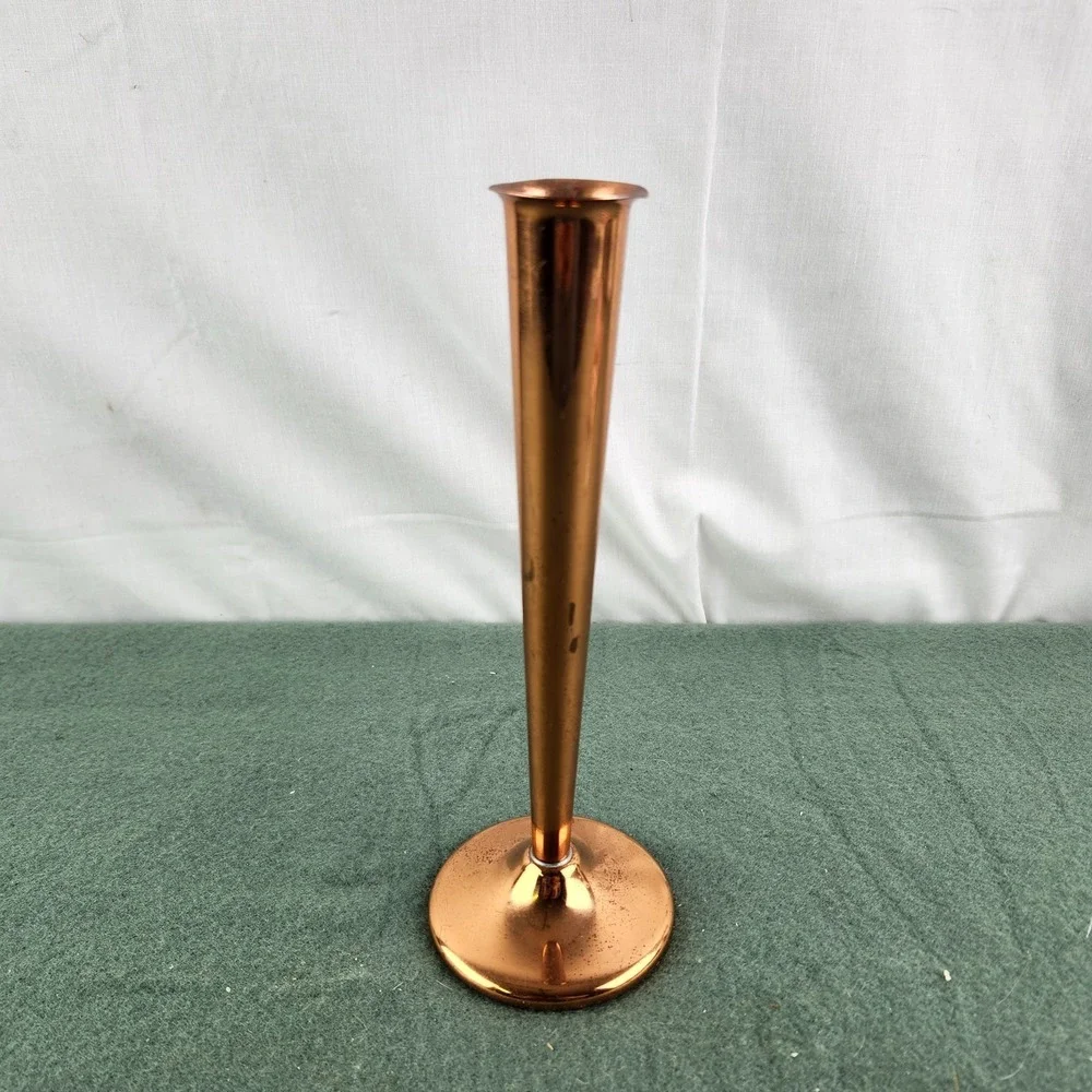Vintage Mid Century Modern‎ COPPERCRAFT GUILD Copper Bud Vase 8